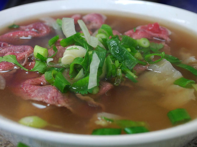 Kuy Tiev Sach Ko (Beef Noodle Soup)